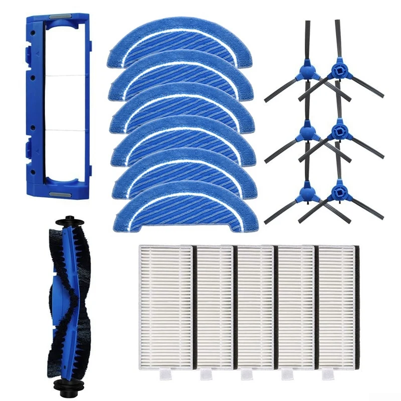 

Parts Accessories Kit For Conga 990 Vital Robot Vacuum Cleaner, Roller Brush, Side Brushes, Mops, Filter