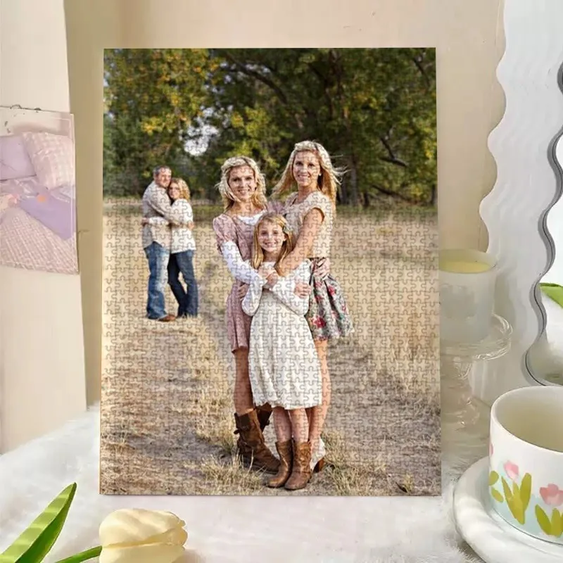 35/300/500/1000pcs Personalized Custom Photo Puzzle Family Photos Multiple Sizes Available