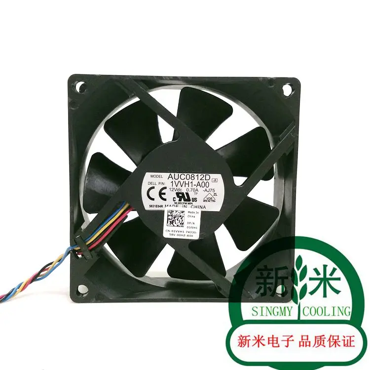 USED DELTA 8025 12V 0.7A AUC0812D 8CM CPU PWM control speed ATX cooling fan