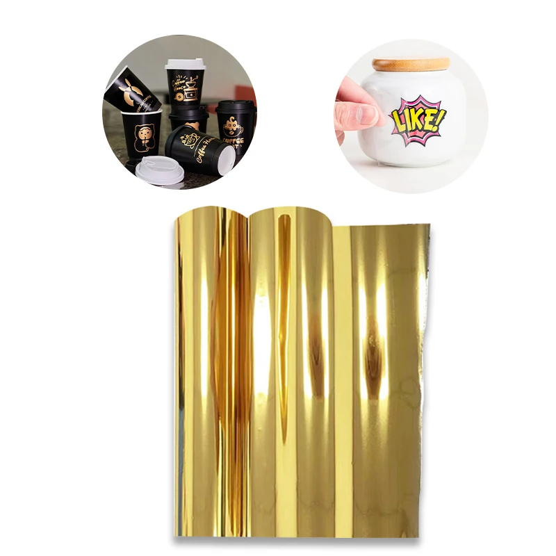 XBH Brand UV DTF Holographic Multi Color Hot Stamping Foil HTV Heat Transfer Film PVC Adhesive Vinyl for Leather Decoration