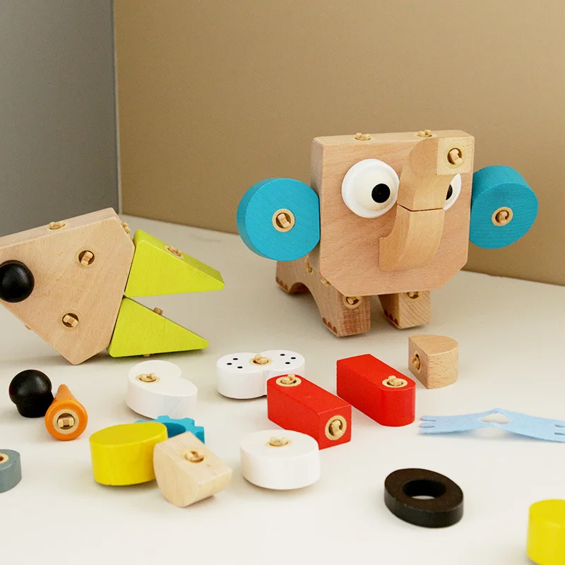 

Cute Pet Buckle Variety Cute Pet Series Educational Children DIY Mosaic Construction Building block Animal model set Gift box