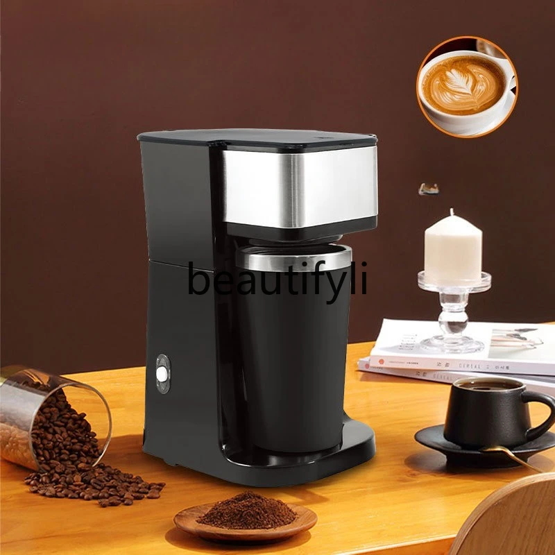 

Coffee machine for making tea and coffee, single-cup coffee machine with cup