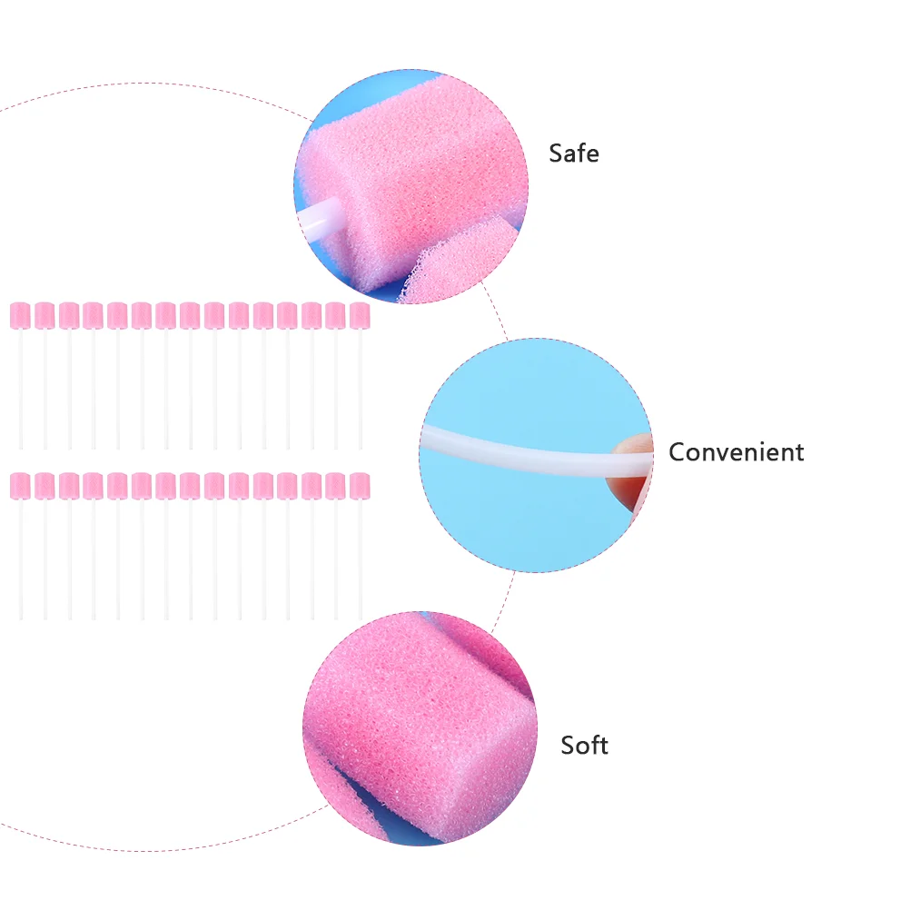 Jednorazowe gąbki w sztyfcie Waciki do ust Pielęgnacja Różdżka dentystyczna Szczoteczki do zębów Gąbki doustne Czyste