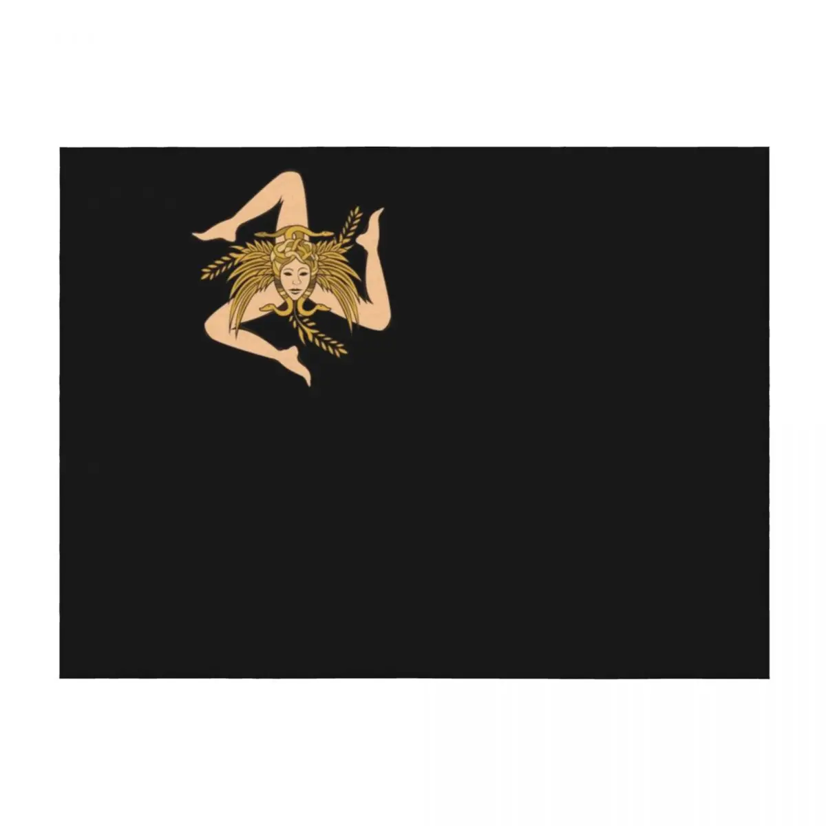 

Sicily Trinacria Throw Blanket for sofa Sofa Quilt warm winter Soft Big Blankets