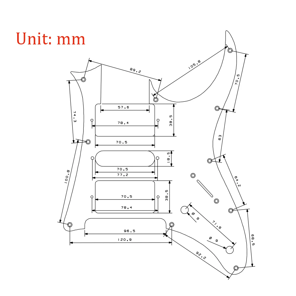 Ibanez electric guitar guard board, Ibanez RG350-DXZ mudguard, aluminum alloy brushed guitar guard board