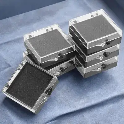 6Pcs Badge Storage Box Delicate Lapel Pin Organizer Protective Display Case Lightweight Jewelry Brooch Storage Holder