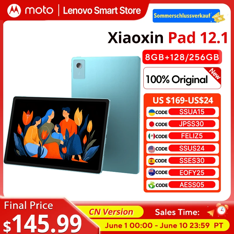 Nuevo Original Lenovo Xiaoxin Pad 12,1 2025 tableta MediaTek Dimensity 6400 CN versión 12,1 ''90Hz 10200mAh 45W almohadilla de carga PC