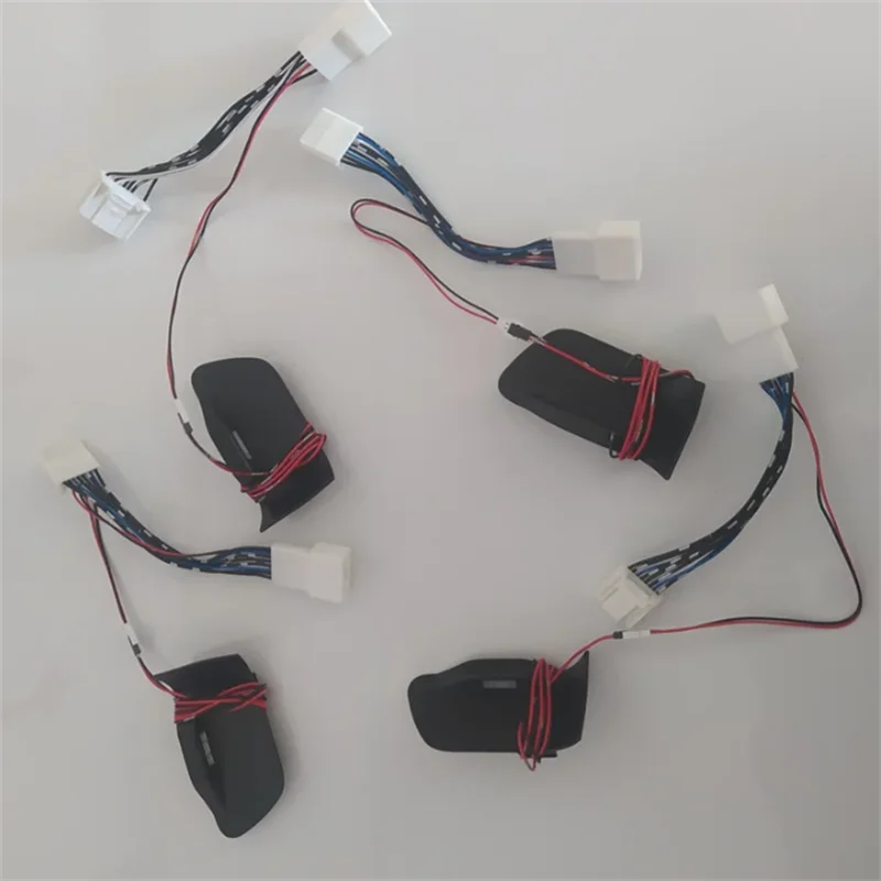 For Toyota C-HR CHR 2018-2023 Inner Door Handle Bowl Atmosphere Light Car Door Bowl Handle Frame LED Ice Blue Light