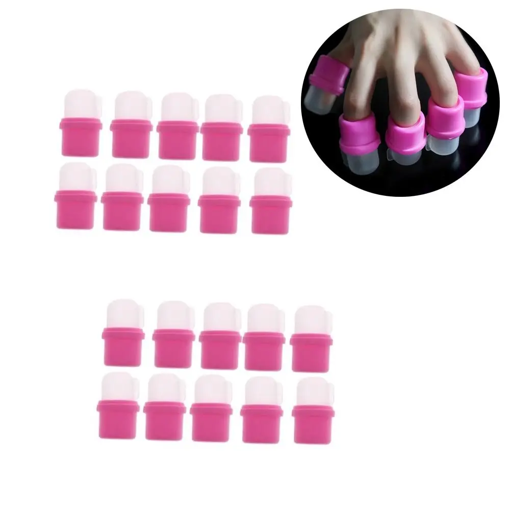 10pcs Hot for Easy Nail Polish Removal Nail Soaker Reusable Durable Nail Soak Off Clips Finger Clips for Uv Gel Soak off
