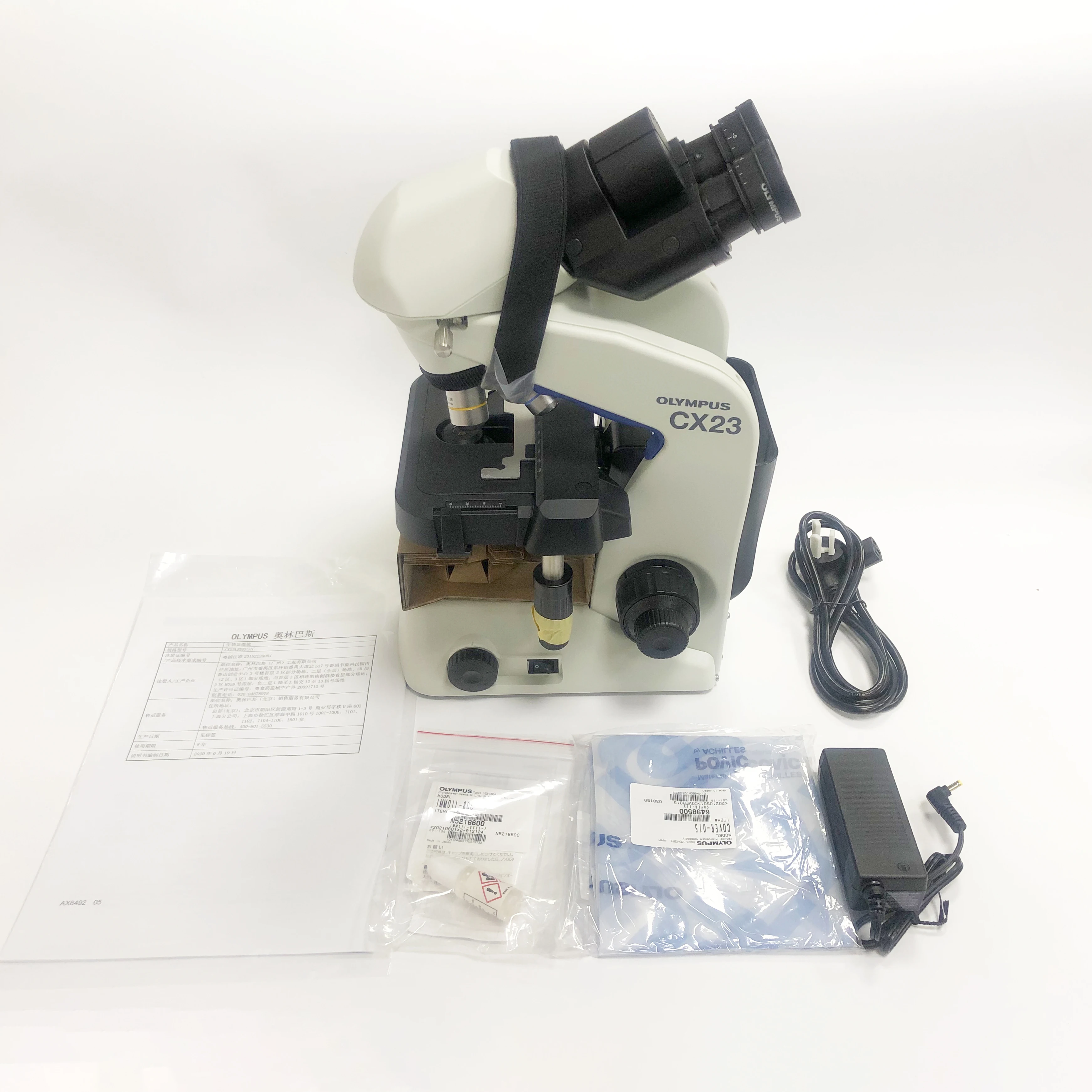Microscopio Olympus electrónico trinocular Binocular Digital médico CX23LED de laboratorio de instrumentos ópticos personalizados para enseñanza de investigación