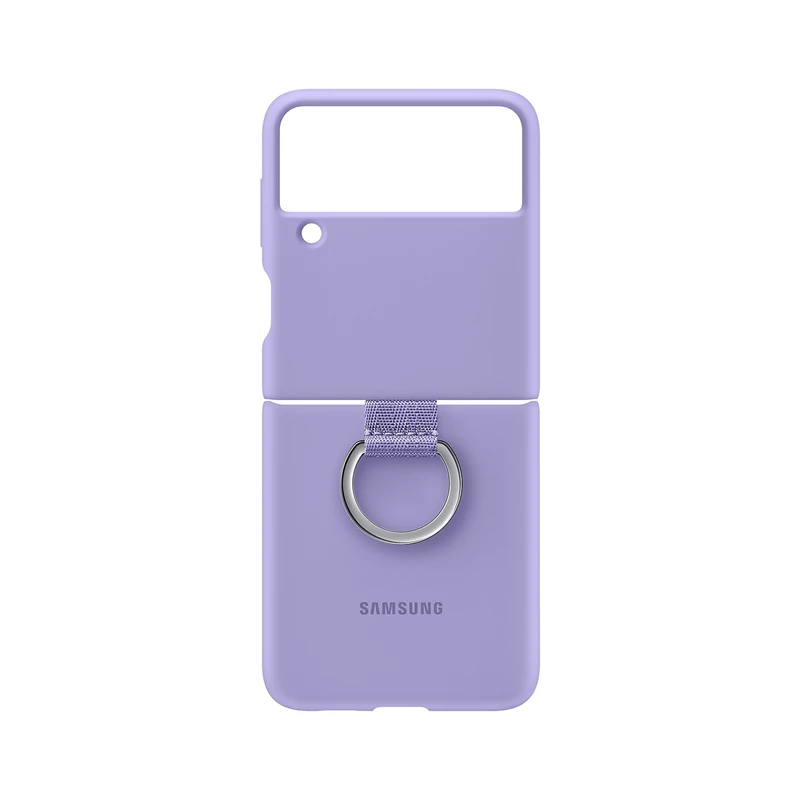 Original Samsung Galaxy Z Flip3 Silicone Cover With Ring Protective Case For Samsung Z Flip 3