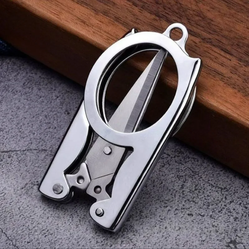 Foldable Scissors Portable Compact Cutting Tool for Travel Office Daily Use Craft Accessories Simple and Convenient