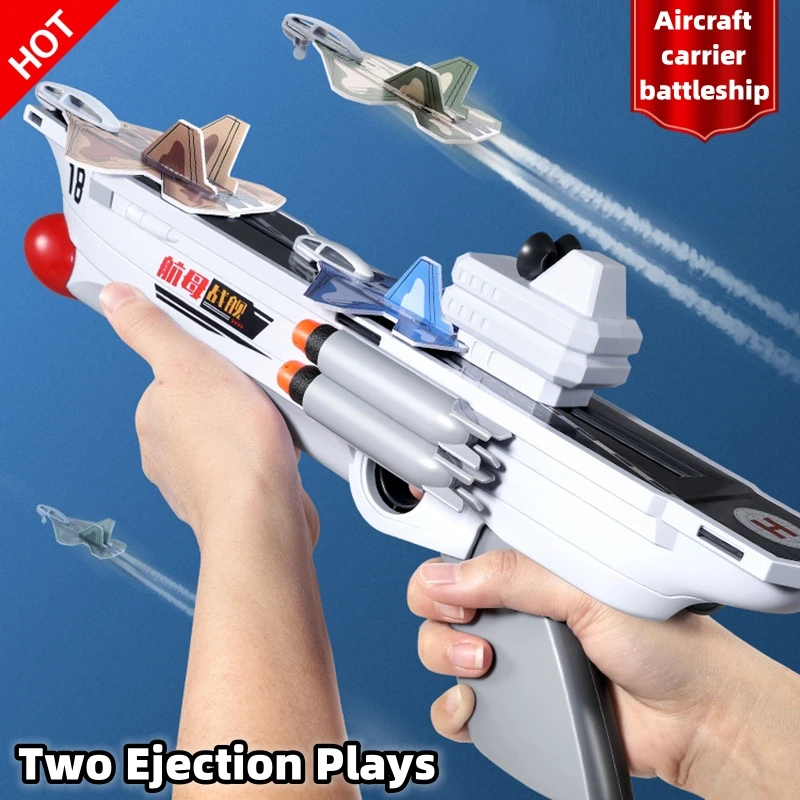 Aircraft Carrier Foam Glider Plane Toys Large Airplane Flying For Kids Indoor & Outdoor Games Toyfestival birthday Kid gift Toy