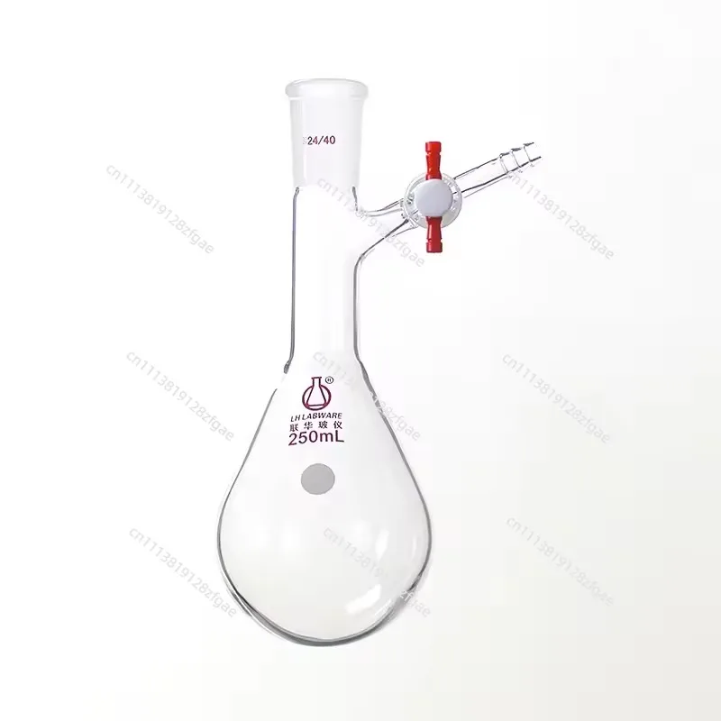 Grinding Mouth Eggplant-Shaped Reaction Distillation Flask Schlenk 10/25/50//250/500/1000Ml