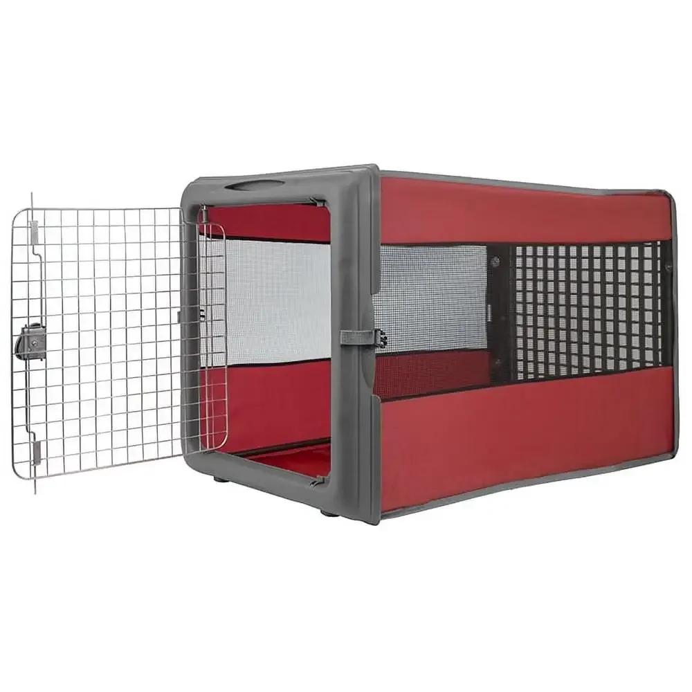 

Portable Lightweight Pet Pop-Up Crate Collapsible Kennel Large Dogs Pop Open Convenience Solid Durable Design Easy Setup Dogs up