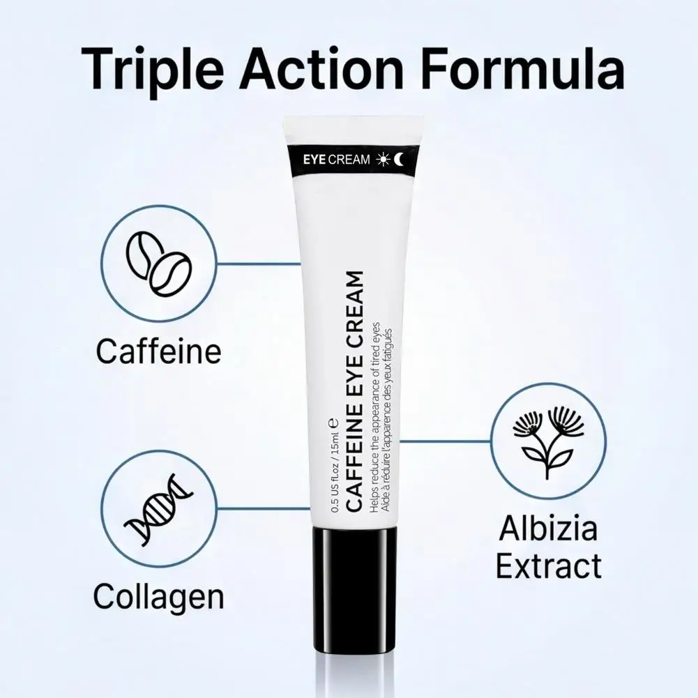 Koffein-Augencreme kann Augen- und Hautermüdung lindern, dunkle Augenringe und Schwellungen verbessern und ist für alle Hauttypen geeignet. – Detail 9