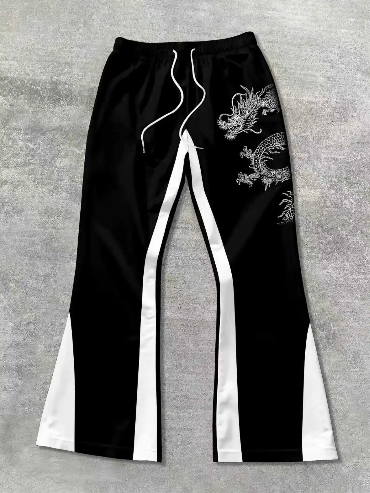 

Y2k Casual Sweatpants Mid Waist Sporty Female Clothes Streetwear Hip Hop Vintage Pants Flared Pants Men Loose 3D Print Trousers