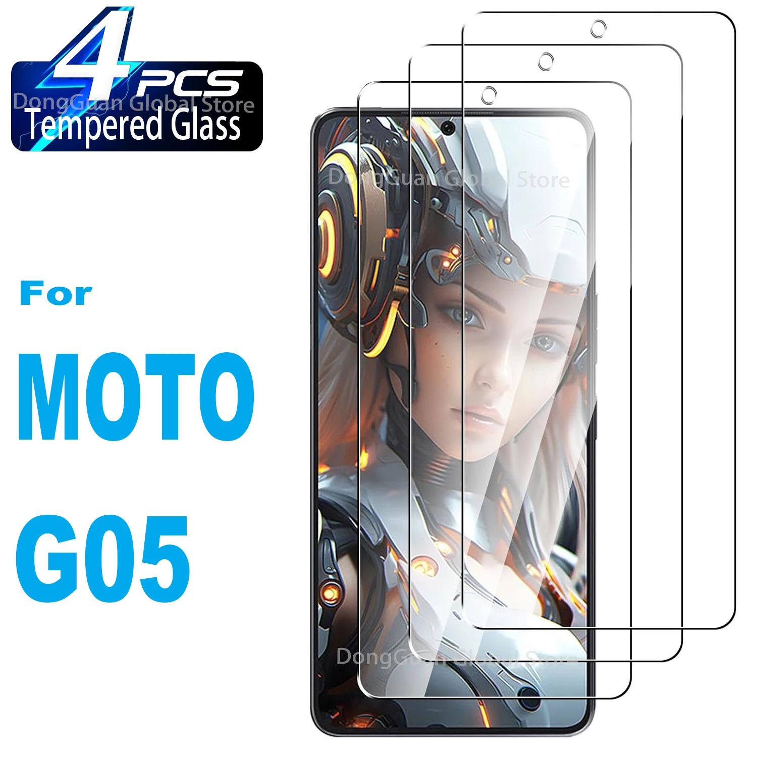 

1/4Pcs Tempered Glass For Motorola MOTO G05 Screen Protector Glass Film
