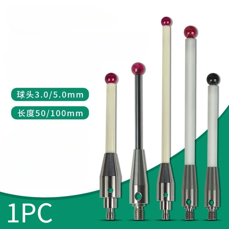 1PC Thread M4 Coordinate Measuring Needle, Measuring Head Accessories, Ruby Measuring Needle