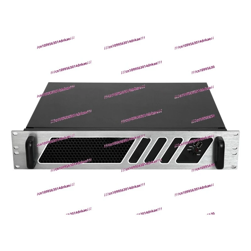 

2U Industrial Control, Computer Chassis 2U Host Shell, High-grade Aluminum Panel ATX Server Monitoring Power Supply Customizatio