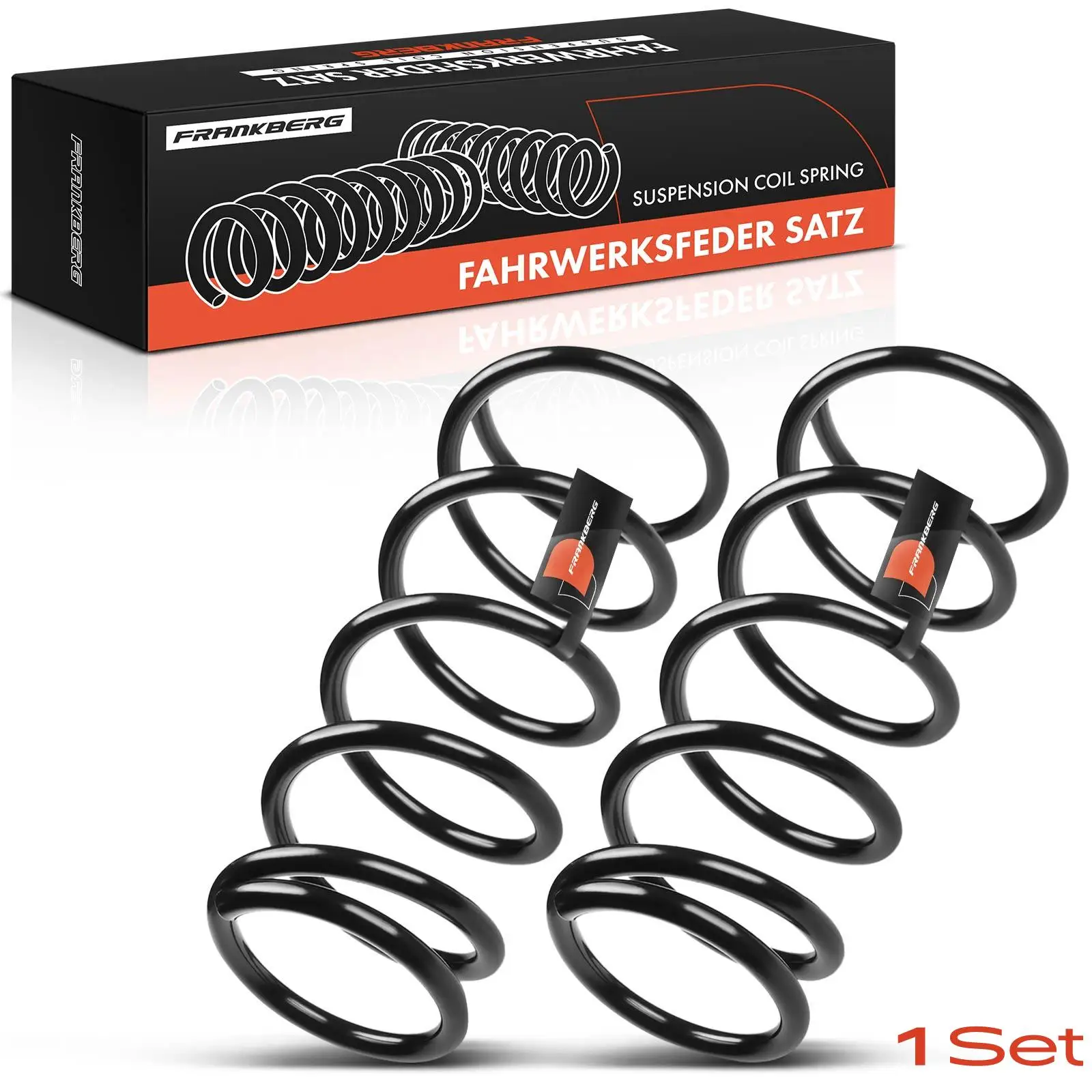 Frankberg 2x Fahrwerksfeder Vorderachse für Fiat Sedici FY 1.9L 2006-2011 RA3441 71768406 71744013