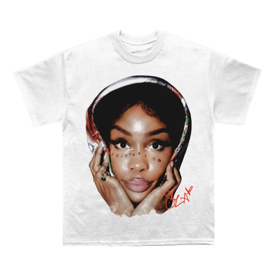 SZA Singer Mens White Cotton TShirt Retro Streetwear Casual Chic