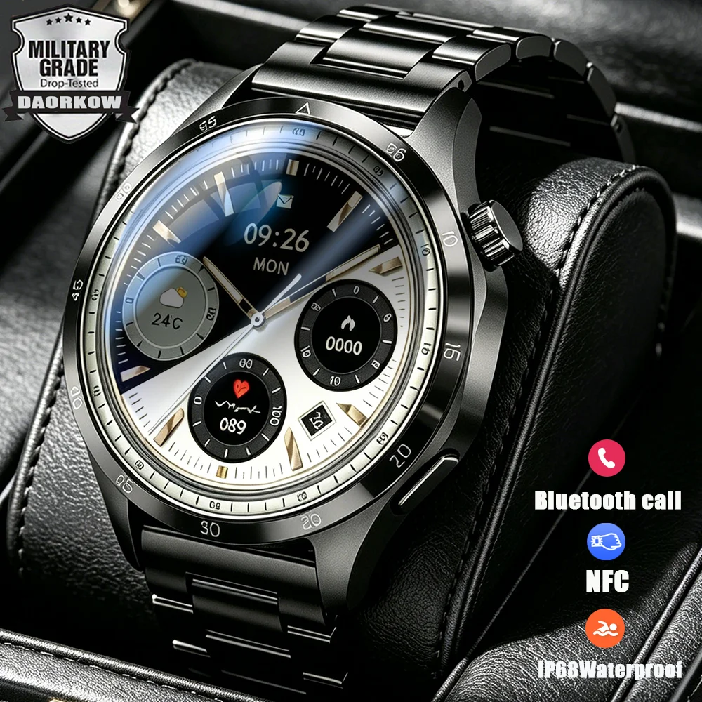 

2026 NEW Smart watch Wireless Call Health monitoring Sports Modes HD screen Waterproof GPS Large battery Fitness Voice assistant