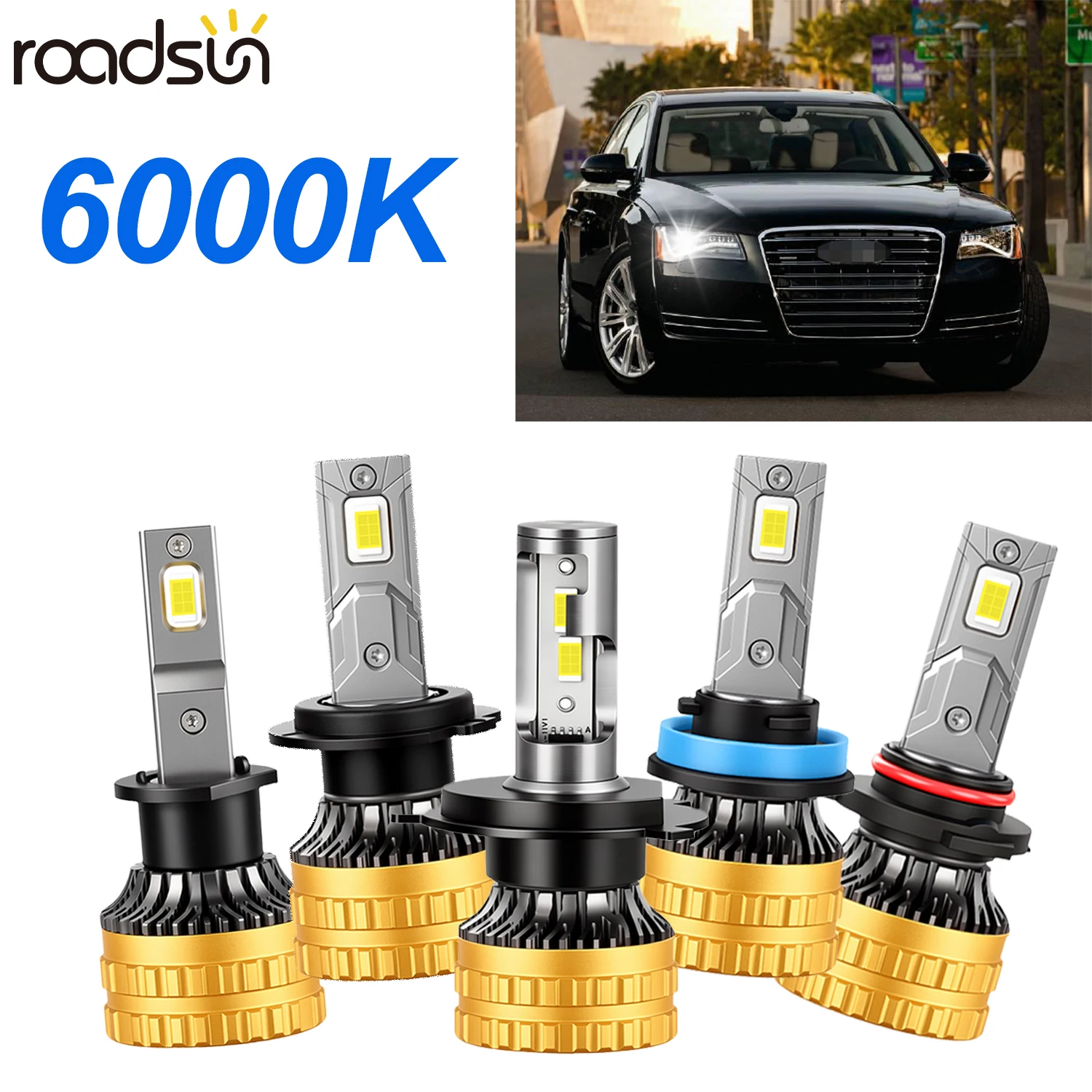 58000LM 150W LED HeadLight Bulbs H4 H7 H11 H13 9005 9006 9007 6000K Super White Car Fog Light Head Lamp Bulbs Replacement