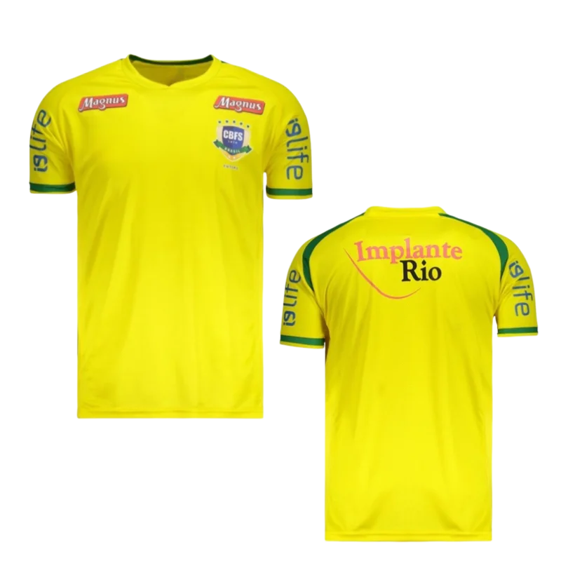 CBFS Brazil Unisex Football Jersey, Mesh Breathable Football Shirt, 2026 Men Women Summer New Sport Quick Drying Jersey