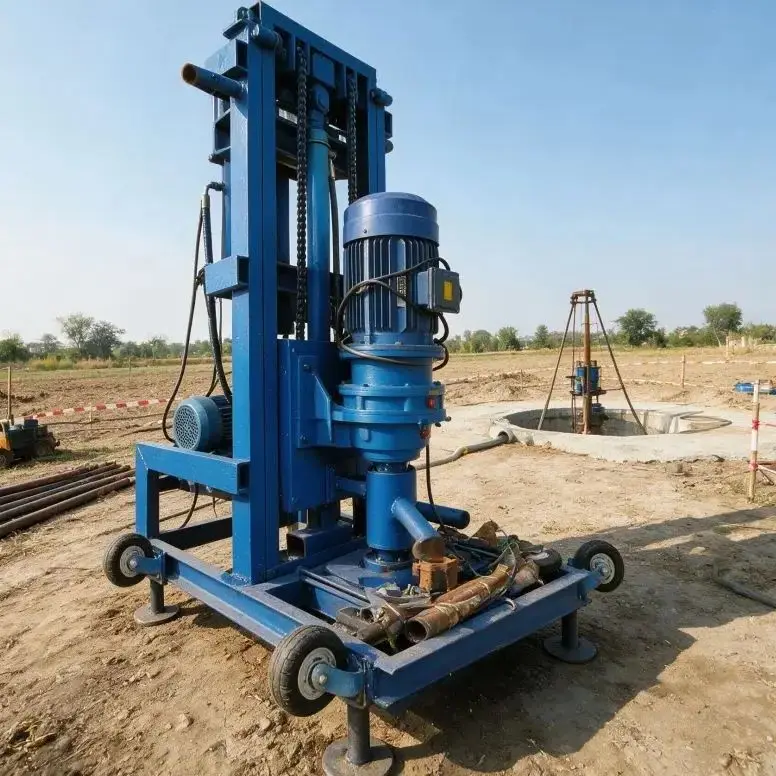 Customized Compact Portable Handheld Light Hydraulic Household 100M Premium Drilling Gear For Sale Water Well Drilling Rig