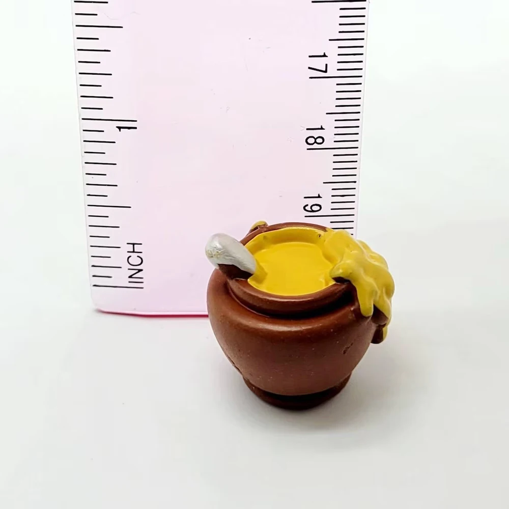 Pack of 3 Resin Honey Pot Jar Miniatures - 23MM Bee Theme Figurines for DIY Crafts Home Plants Bonsai Fairy Garden Decoration