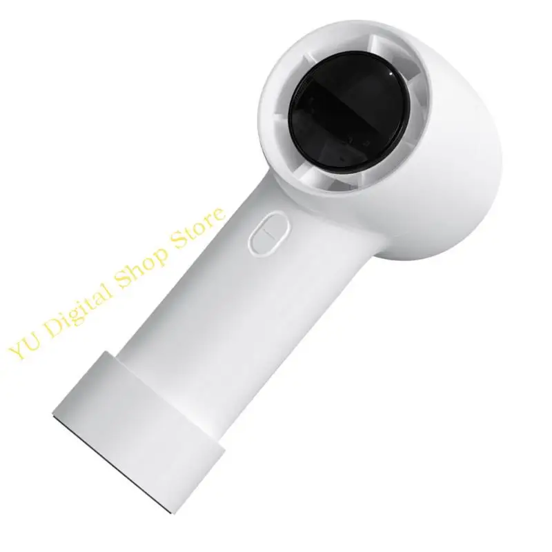 96BA Handheld Fan 3000mAh Battery Rechargeable Digital Display Fan Powerful Small Fan Convenient Cooling