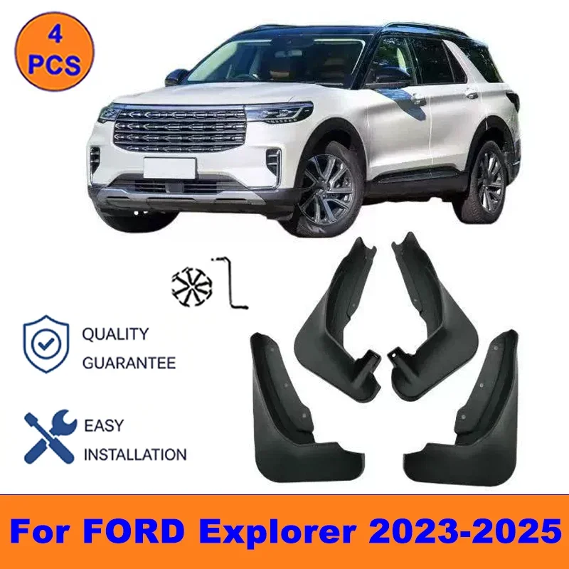 

4Pcs Mud Flaps For FORD Explorer 2023-2025 - Splash Guards Front&Rear Wheel Fender Mudguards Car Exterior Protection Accessories