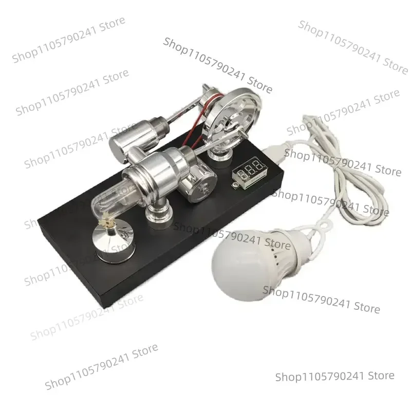 Stirling Engine Model Alcohol Generator External Combustion Thermal Power Energy Machine Thermodynamics Experiment