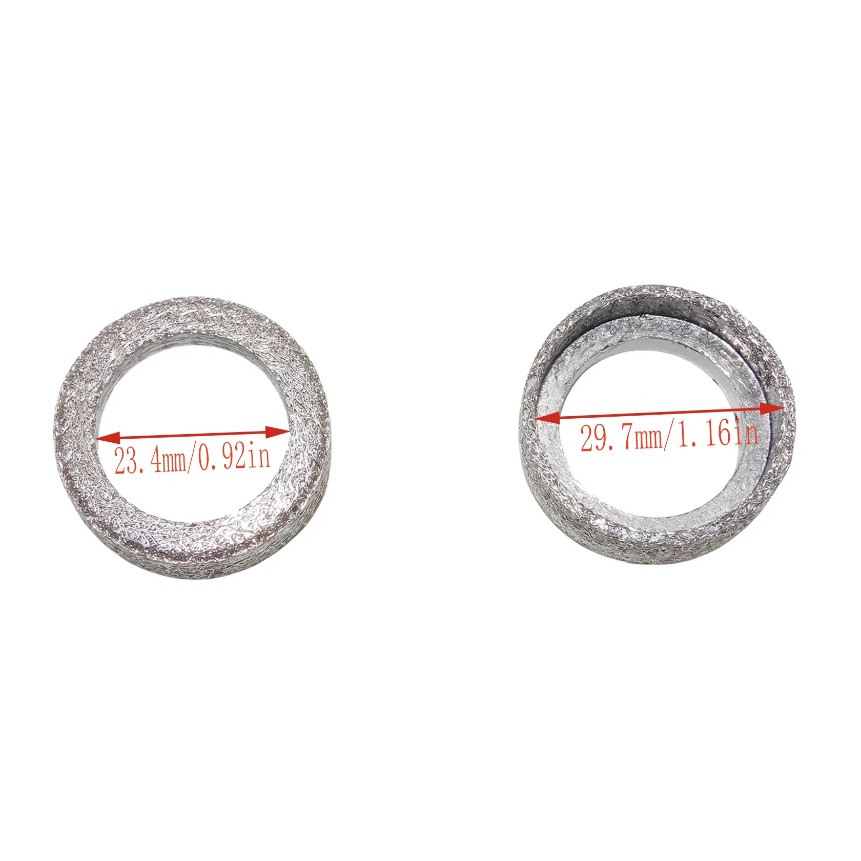 2xMotorcycle Exhaust Crossover Gaskets Seal For Harley Sportsters XL883 1200 2004-2017 Softail FXST/C FXSTS/B FLST/C 2000-2006