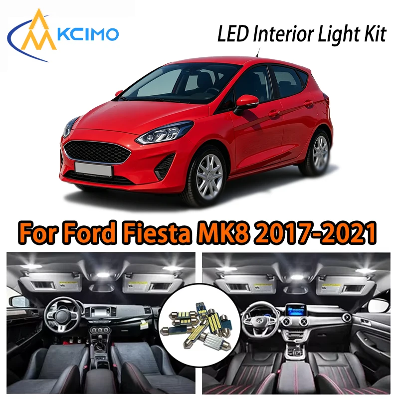 

Two Colors LED Interior Kit For Ford Fiesta MK8 2017-2021, Super Bright Easy Install Atmosphere Ligh