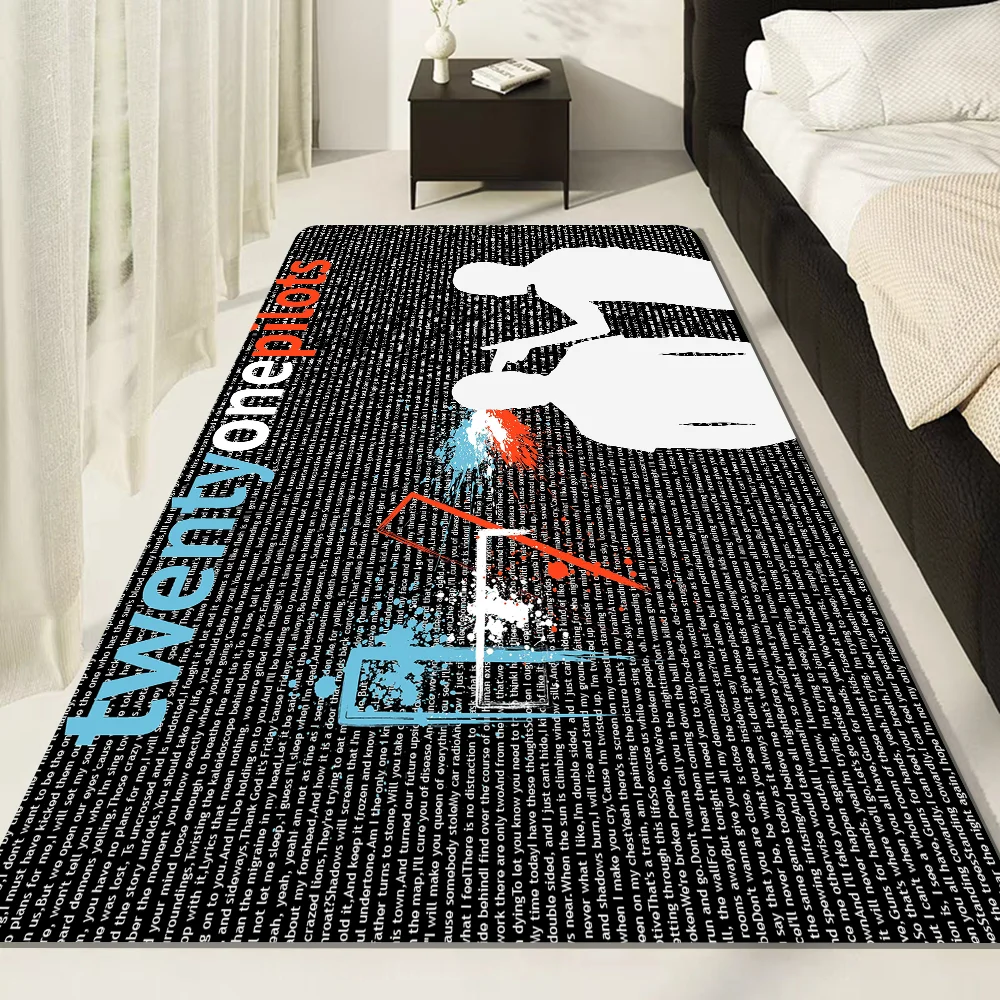 Twenty One Pilots Floor Mat Retro Multiple Choice Living Room Kitchen Rug Non-Slip Modern Home Decor