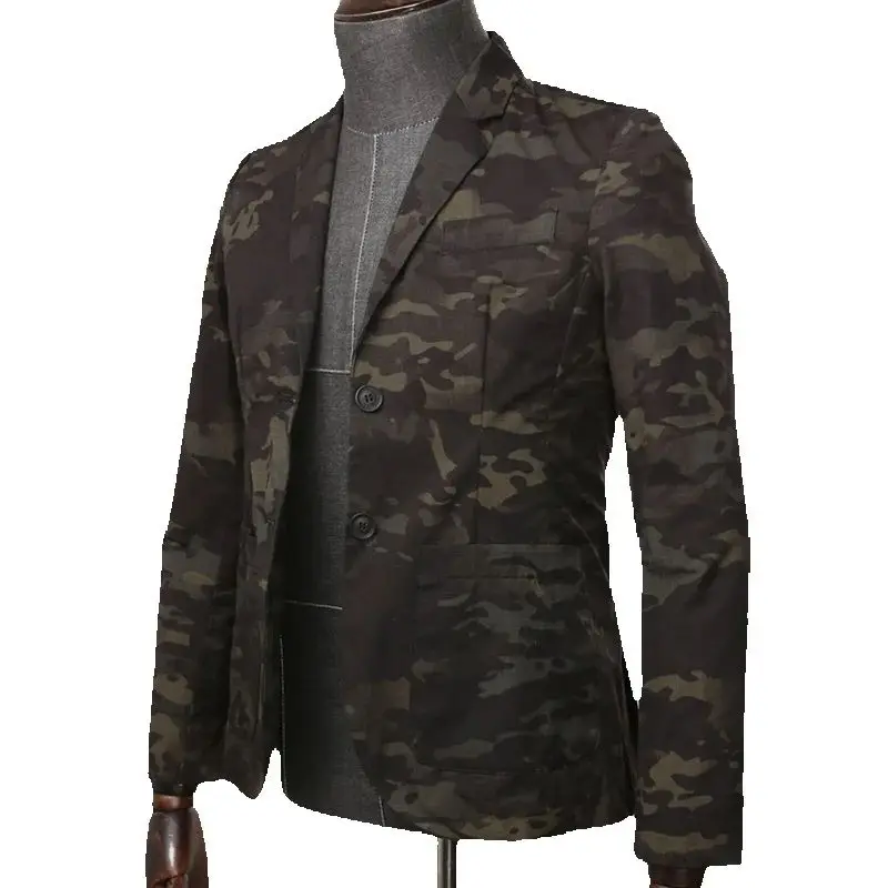 

Emersongear Mens Suit Camouflage Jacket Slim Suit Jacket Tactical Style Bussiness Commute Dressing MCBK