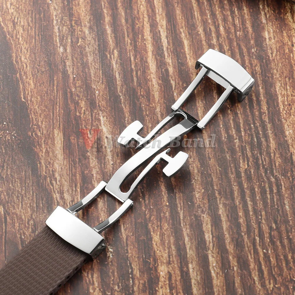 20mm 21mm 22mm FKM Rubber Watch Strap for Omega for Rolex for Seiko for Longines for Tissot Bracelet Quick Release Wrist Band view 4
