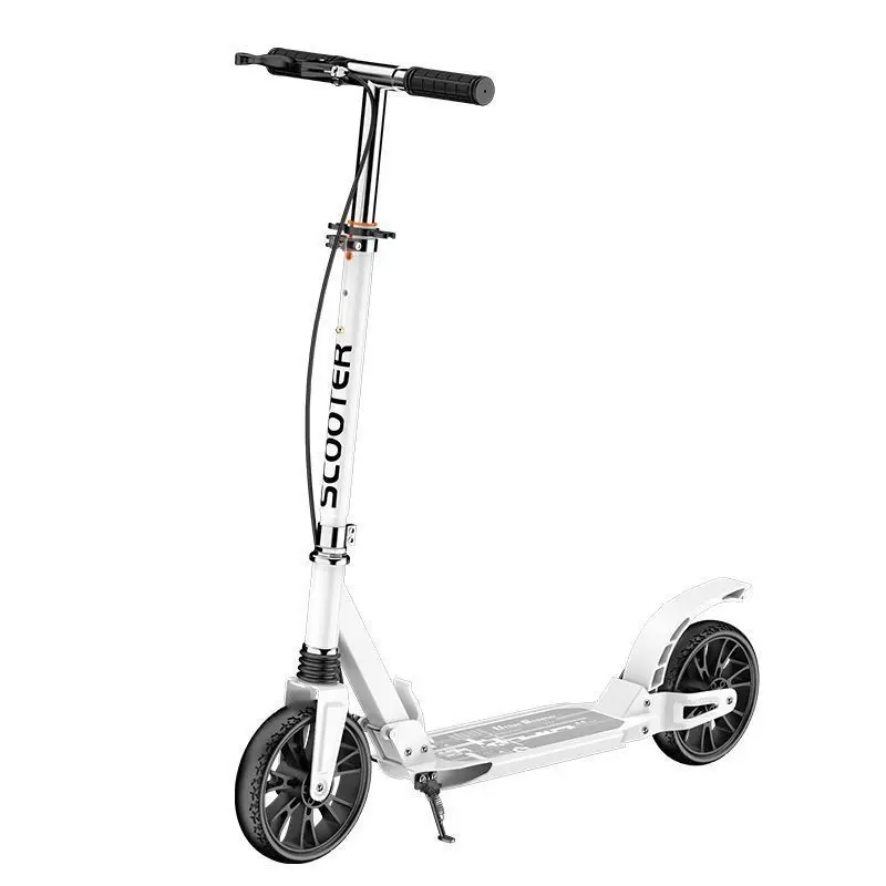 

Youth Adult Fast Foldable Two Wheel Shock Absorption Height Adjustable Foot Scooter