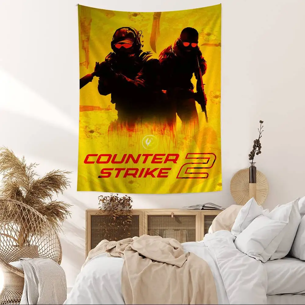 Counter-Strike CS 2 Vintage Hanging Bohemian Tapestry Cheap Hippie Wall Hanging Bohemian Wall Tapestries Mandala Wall Hanging