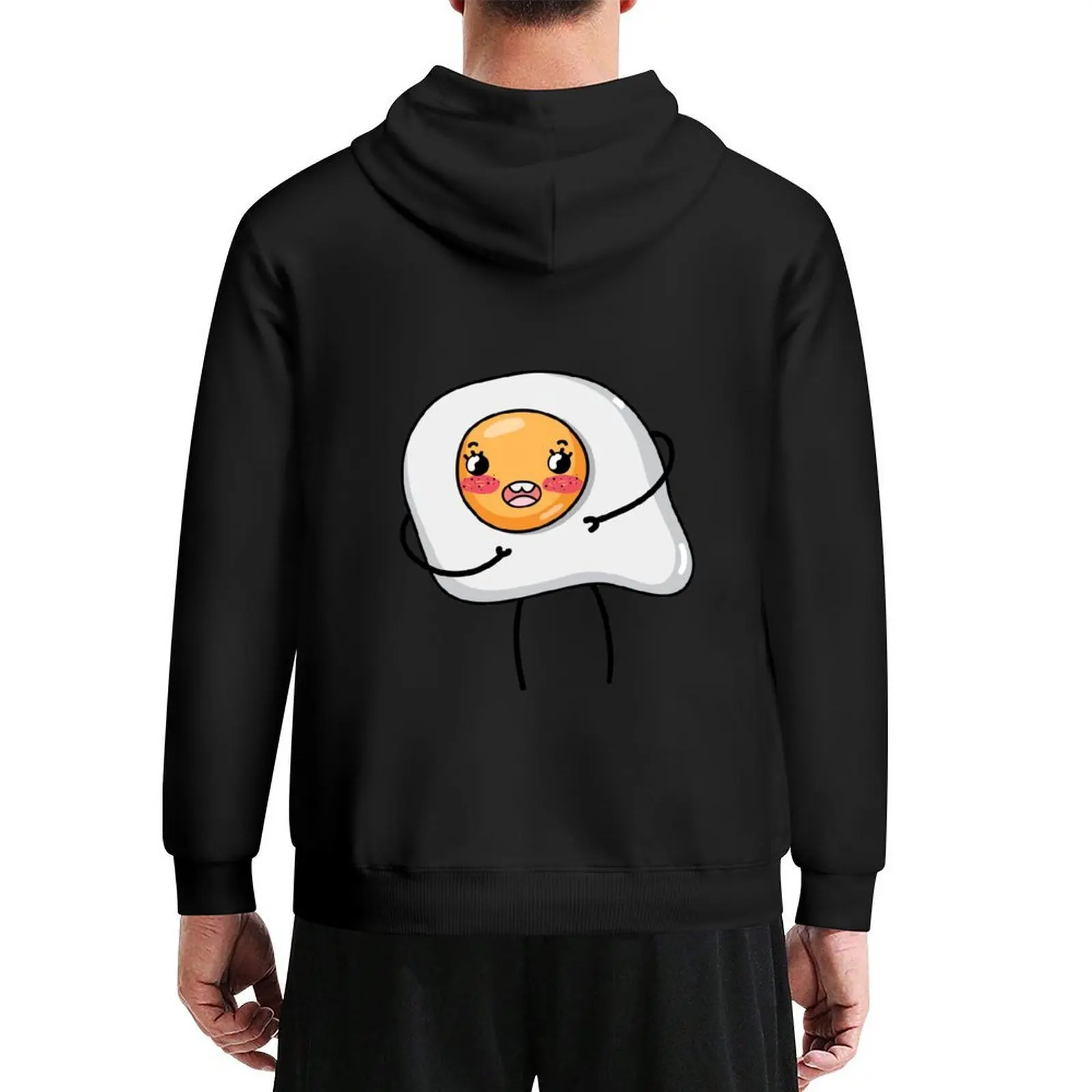 Kawaii Cute Fried Egg Hoodie korean autumn clothes autumn mens clothing men wear men hoodie