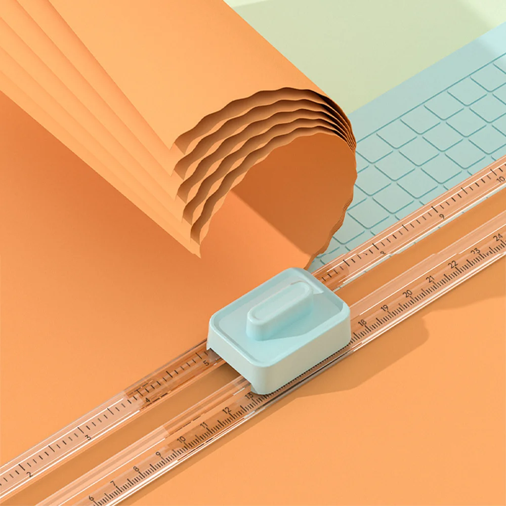 Taglierina di carta portatile Taglierina di carta in plastica Taglierina di carta fai da te portatile per lo studio a casa della scuola