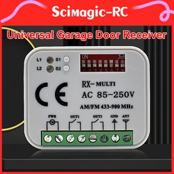 Universal AC 85-250V or AC/DC 9-30V Garage Door Receiver 433-900MHz Tuya WiFi and RF Control Switch for Alexa Google Home