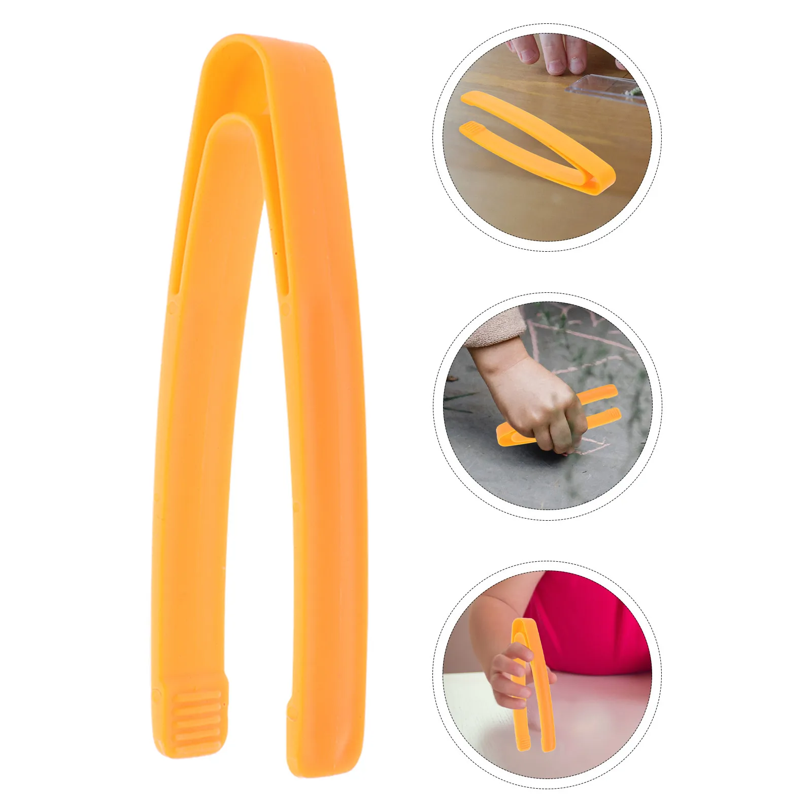 

20Pcs Lightweight Safe Plastic Tweezers for Children Toddler Exploration Counting Activities Craft Sorting School Supply