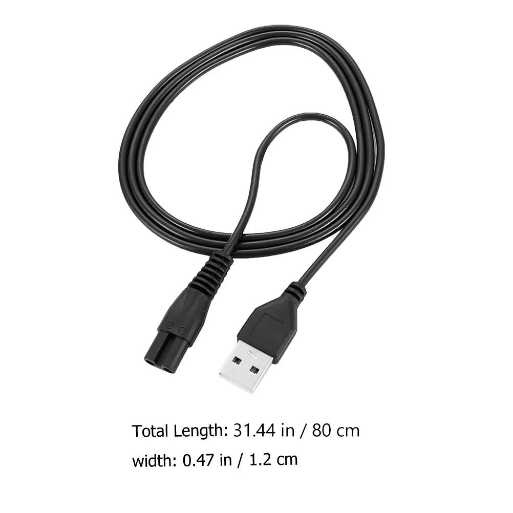 2 قطعة سلك الطاقة Usb العالمي ل ماكينة حلاقة كهربائية كابل شحن 60 سنتيمتر ل ماكينة حلاقة كهربائية الحلاقة سلك الطاقة مزيل الشعر #5