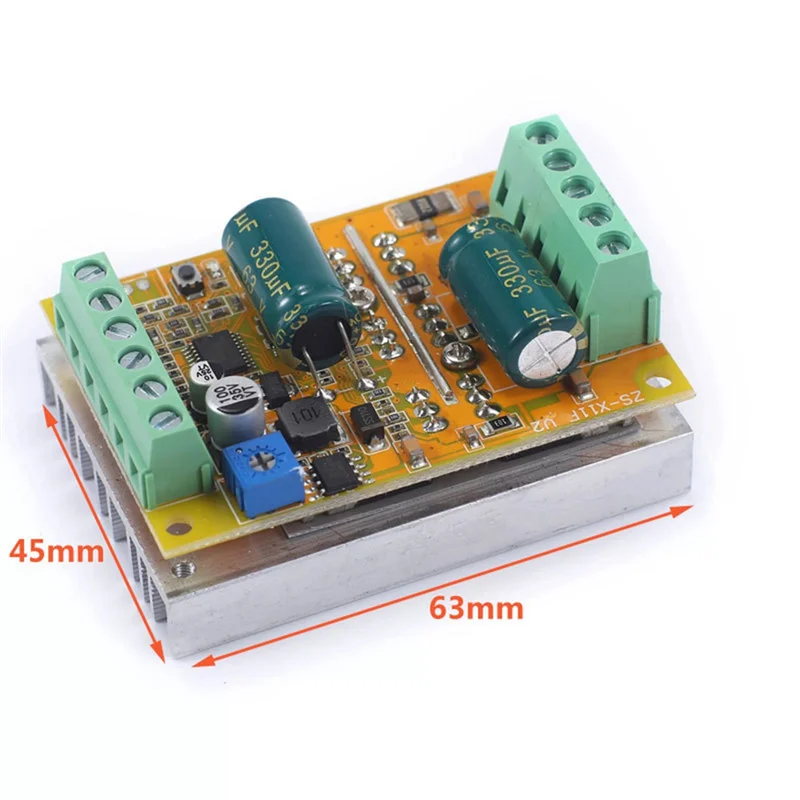 SQPP-DC5-50V BLDC Three Phase DC Brushless Motor Controller PWM Without Hall Sensor Hall Motor Control Driver Power Supply