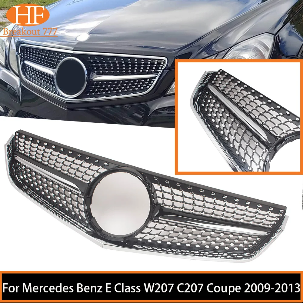 

Front Bumper Grille Radiator Grid Grill Car Body Kit For Mercedes Benz E Class W207 C207 Coupe 2009-2013