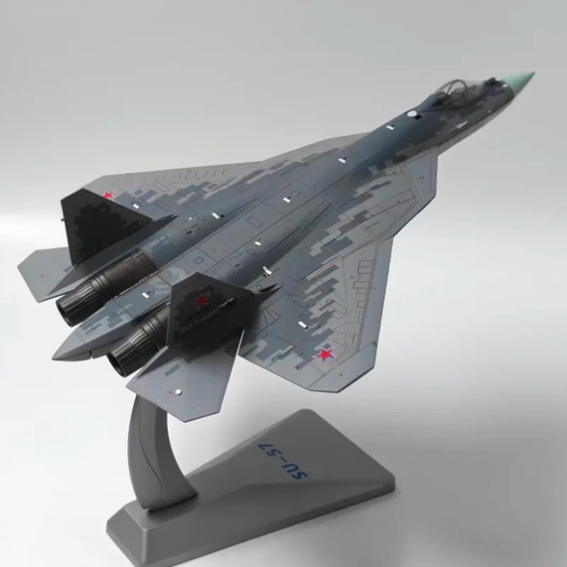 

AF1 1:72 Scale SU-57 Stealth Fighter Aircraft Alloy Airplane Model Static Collection Decorated Holiday Gifts Toys