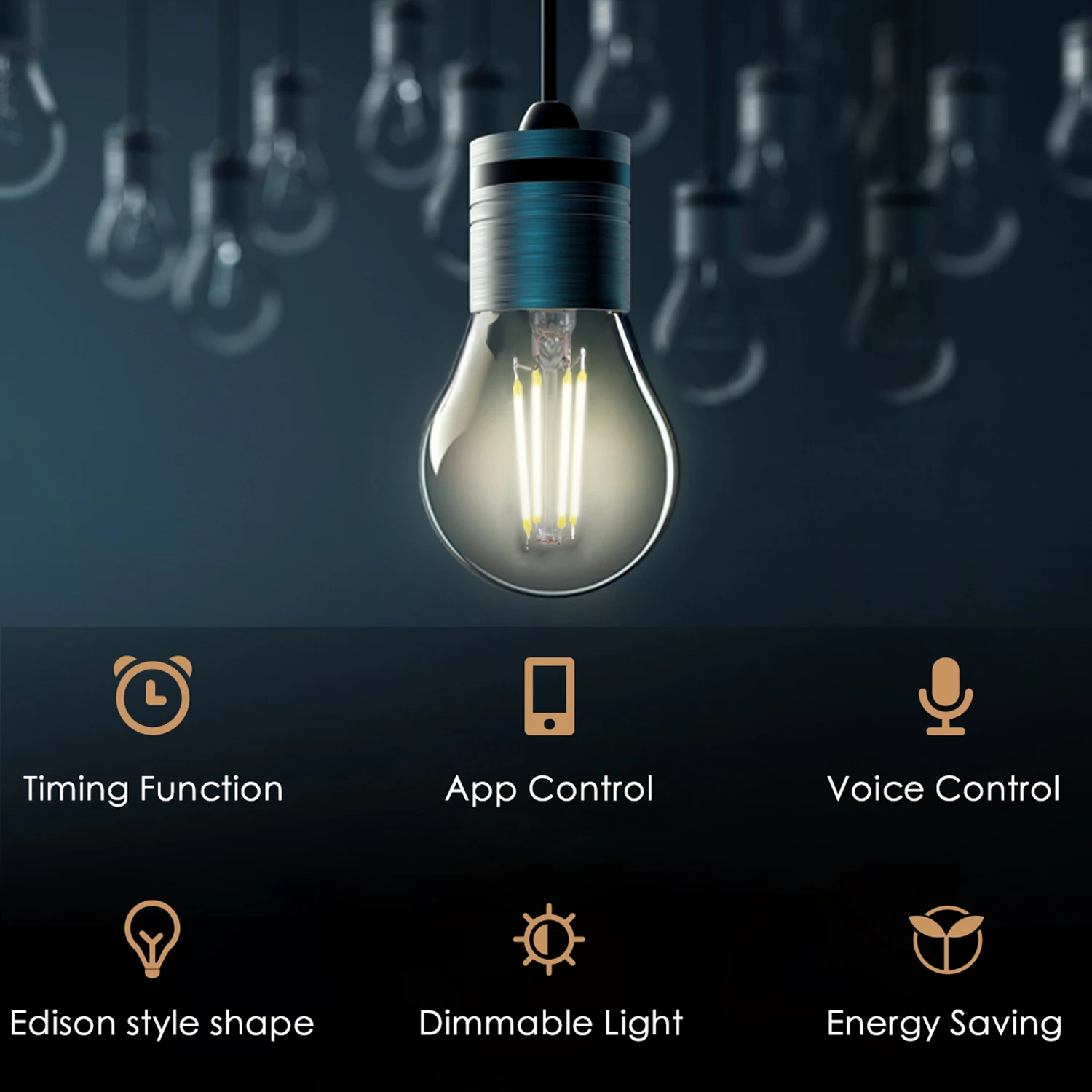 Meross HomeKit Smart Led Bulb E27 Base Wifi Dimmable LED Lamp 6 W Voice Control With Siri Alexa Google Assistant SmartThings